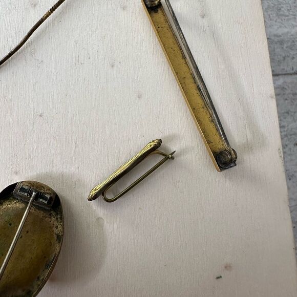 Antique Gold Fill Pins And Cufflinks 5 Piece - Picture 3 of 10